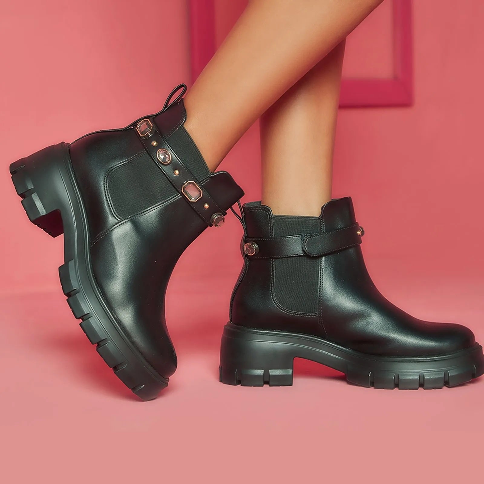 Botines Chelsea Dama Vizzano C Suela Chunky