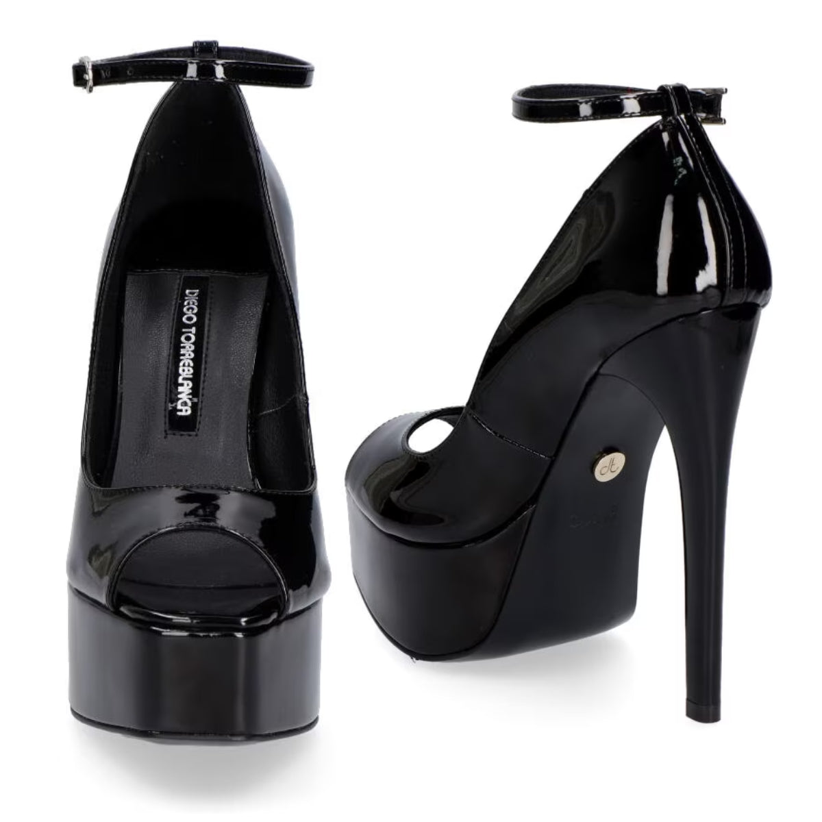 Plataformas Cerradas Zapatos Charol Tacon Ancho ZAPATILLA CERRADA